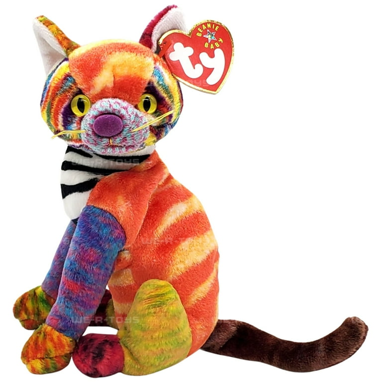 Beaniebabyさま Ty Beanie Babies Plush Toy: Kaleidoscope the Cat | Stuffed Animal