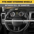 thumbnail image 5 of Cat DuraGrip Car Steering Wheel Cover, Large 16 inch Size, Tire Tread Inspired Traction Grip Design, Black Steering Wheel Cover for Car Auto Truck Van SUV, 5 of 6