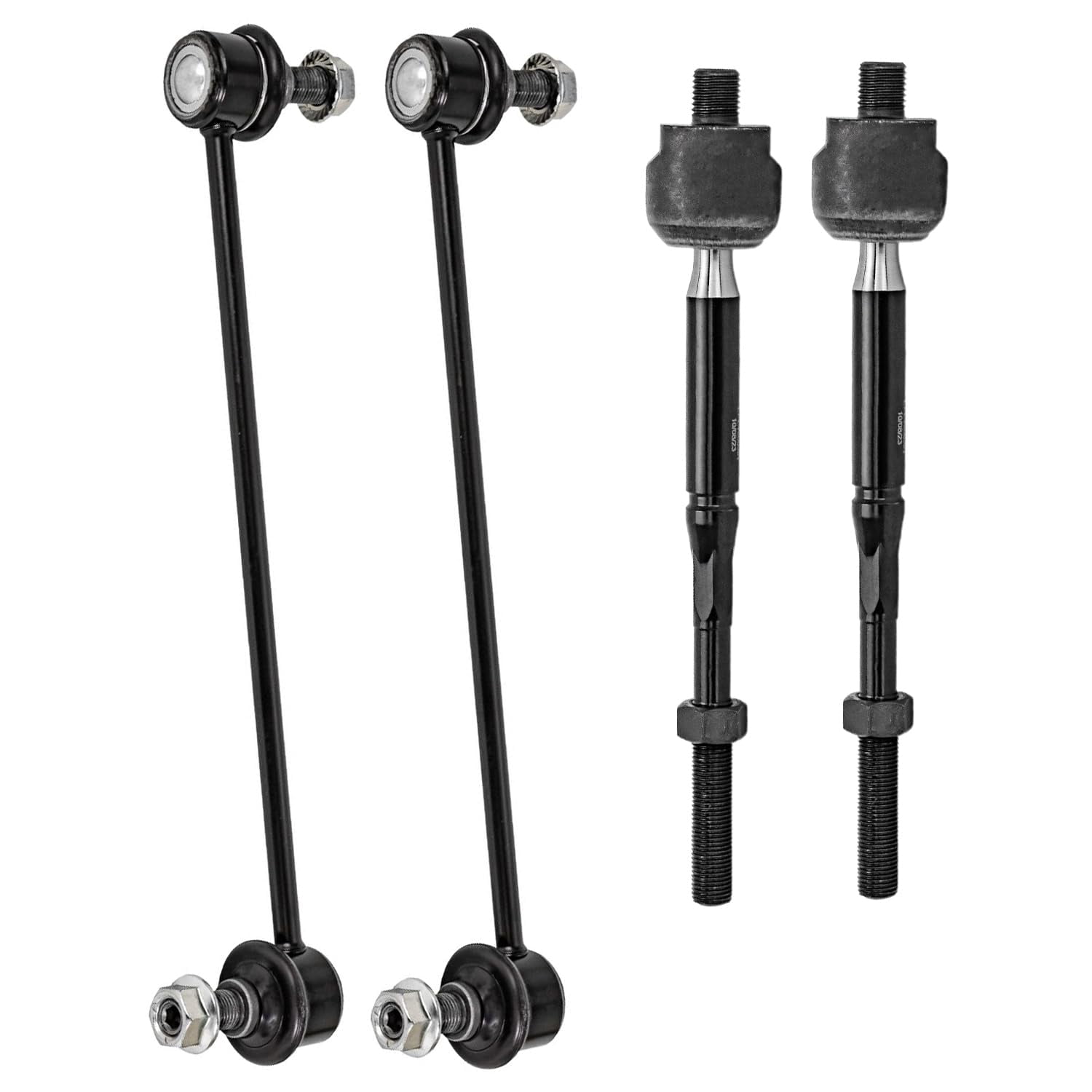 Detroit Axle - 10pc Front End Control Arms Kit for 2013-2019 Nissan NV200 Sentra, 4 Control Arms 4 Tie Rods 2 Sway Bars 2014 2015 2016 2017 2018 [To Sub Frame] Replacement