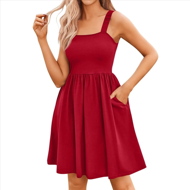 Vestidos de Verano para Mujer 2025, Moda con Curvas, Vestidos Florales, Ropa para Vacaciones en la Playa. Vino Tinto M