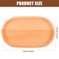 thumbnail image 2 of GETAJGHSD Light Brown Wooden Serving Tray Small Wood Tray for Dessert Fruit and Snacks, 2 of 6