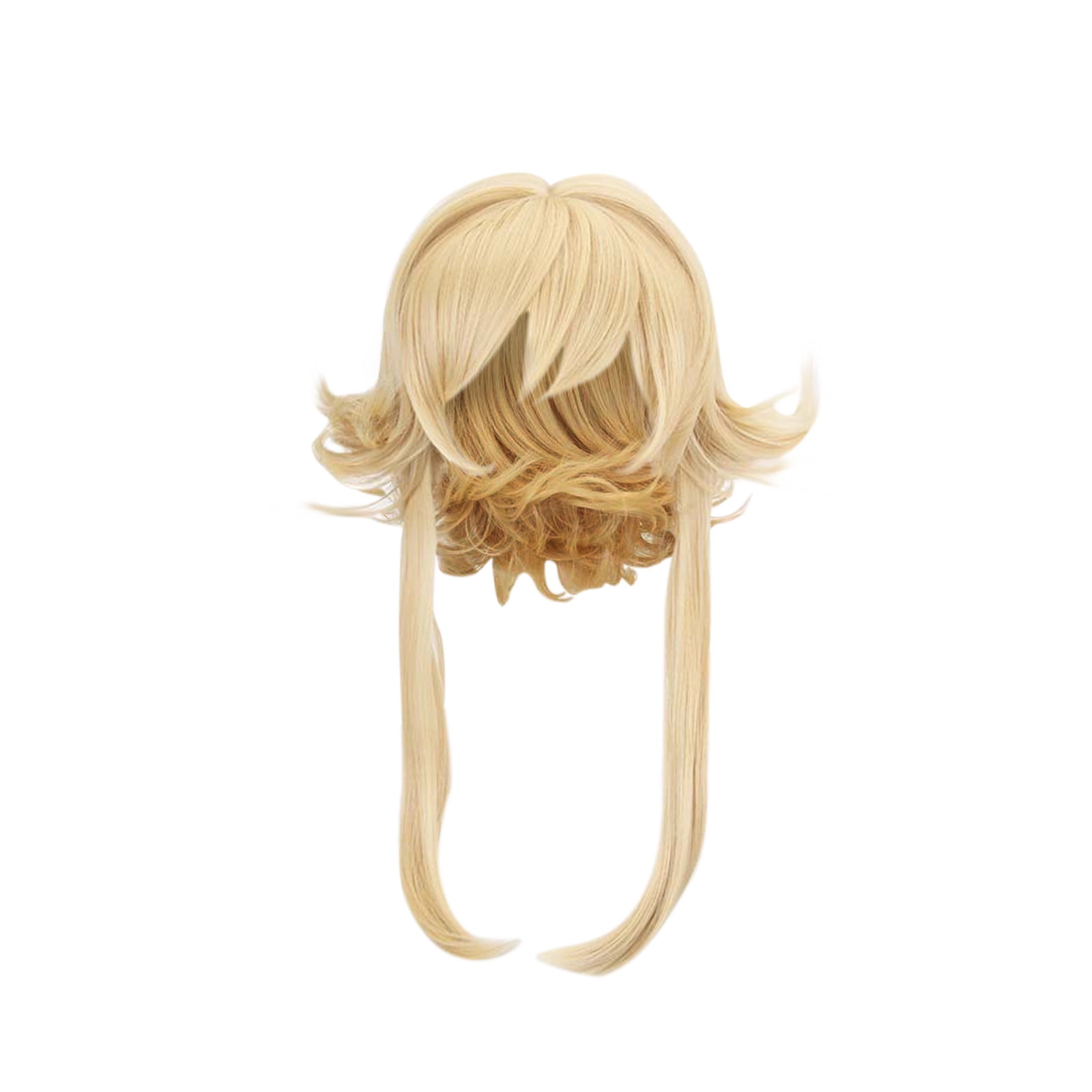 Dptalr Light Blonde Curly Hair Short Hair Cosplay Wig Modeling Party Dress Up Wig Multicolor One Size