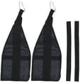 thumbnail image 1 of KAKOWELY 1Set of Sling Straps Weight Lifting Abdominal Exercise Belts Door Hanging with Rings Safe Lock for Powerlifting Bodybuilding Strength & Training (Black),22.44X"X7.2"X0.39", 1 of 4