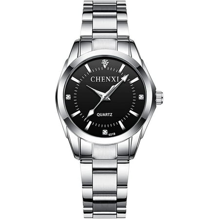 Watches for Women Analog Quartz Silver Stainless Steel Watches Luminous Waterproof Ladies Dress Watch