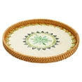 thumbnail image 4 of SharkTRUE Rattan Shell Tray Large Shallow Mouth Round Woven Storage Snack Fruit Basket Supplies Bread Dinner Tray L8I7 Organi, 4 of 9