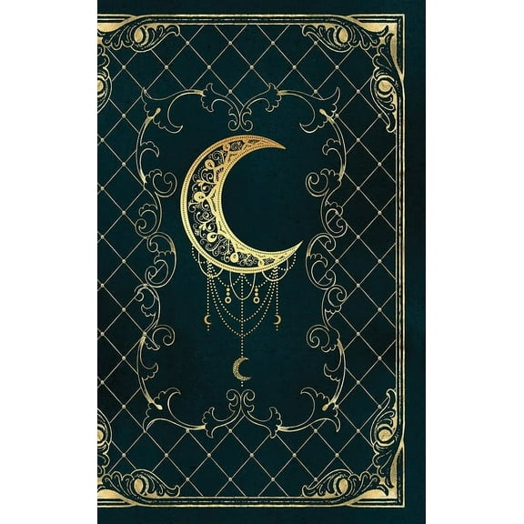 Magic moon grimoire: Lined Notebook - 120 pages - Vintage Book, (Hardcover)