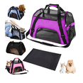 thumbnail image 1 of Bolsa De Mascotas Plegable Transportadora Para Gatos Perros Xtellar morado, 1 of 4