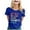 A-Blue144, variant on Womens T-Shirts Colorful Letter Pattern Short Sleeve Crew Neck Tee Shirts Spring Daily Lightweight Stylish Tops