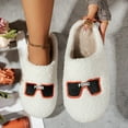 thumbnail image 5 of Gaexia House Slippers for Woman,Fuzzy Slippers Indoor Outdoor Comfortable Soft Sole Home Shoes With Floral Design for Ladies and Couples,Funny Slippers, 5 of 7