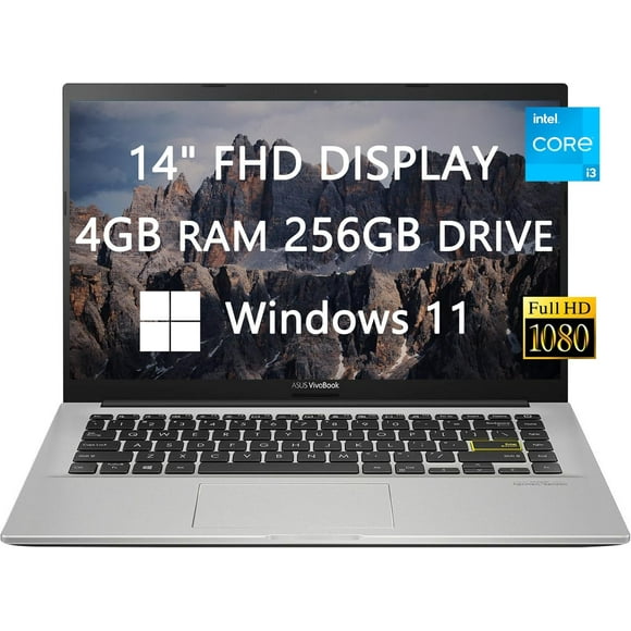 Refurbished (Good) Asus Vivobook 14" Laptop (Intel Core i3-1005G1, 4GB RAM, 128GB SSD, Windows 10) - Dreamy White (X413JA- 211.VBWB)