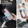 thumbnail image 6 of ELEHOLD Case for iPhone 14 Pro Max, 2-in-1 Detachable Magnetic Leather Wallet Case with RFID Blocking,Rosegold, 6 of 8