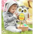 thumbnail image 7 of DolliBu Super Soft Fat Brown Owl with Yellow Easter Egg Plush - Cute Easter Stuffed Animals for Easter Basket, Easter Egg Stuffed Animal Spring Toys for Girls, Boy, Baby - 8 Inches, 7 of 7