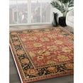 thumbnail image 3 of Ahgly Company Machine Washable Indoor Square Industrial Modern Brown Sand Brown Area Rugs, 8' Square, 3 of 7