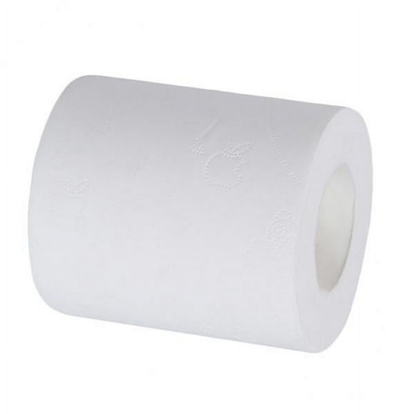 Abbracc 5xHome Hotel 4 Ply Bathroom Toilet Paper Bulk Roll Wood Pulp Bath Tissue White 5 Pcs