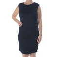 thumbnail image 3 of Rachel Roy Womens Draped Bodycon Dress, Blue, Large, 3 of 4