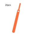 thumbnail image 1 of 20pcs Cable Organizers Fasten Mouse Cable Ties Polyester Sticky Zip Wire Winders  Pink  10x130mm, 1 of 10