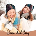 thumbnail image 4 of Hirioo Abstract Botanical Heart for Men's Knit Cuffed Beanie for Outdoor Activities Unisex, 4 of 6