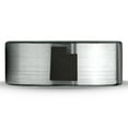 thumbnail image 2 of Tungsten Utah The Beehive State Band Ring 8mm Men Women Comfort Fit Brushed Gray Flat Cut Black Polished, 2 of 4