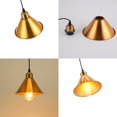 thumbnail image 3 of KAYYELAMP 3-Pack Vintage Style Dimmable Track Hanging Light H-Type 3.9ft Adjustable Cord Gold Metal Pendant For Office Kitchen Restaurant, 3 of 7