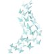 thumbnail image 1 of Cheerland Mariposa Decoración de Pared 3D Mariposas Calcomanías Mural Verde Azulado Habitación Pegatinas Extraíbles Turquesa Decoraciones para Niña Dormitorio Decoración del Hogar Boda Baby Shower Cum, 1 of 1