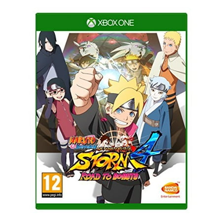 Naruto Shippuden Ultimate Ninja Storm 4: Road to Boruto (Xbox One) In a used Hidden leaf Village  enjoy the story and battles with Boruto! While you do your best to pass the chuunin exam  a new threat menaces the shinobi world. The impetuous Momoshiki and his loyal servant Kinshiki drag you in a brutal battle. Will you be enough powerful to defeat them? Naruto Shippuden: Ultimate Ninja Storm 4 - Road to Boruto concludes the Ultimate Ninja Storm series and collects all of the DLC content packs for Storm 4. Not only will players get the Ultimate Ninja Storm 4 game and content packs  they will also get an all new adventure Road to Boruto which contains many new hours of gameplay focusing on the son of Naruto who is part of a whole new generation of ninjas.