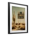 thumbnail image 2 of Stupell Industries Rustic Lodge All Cowboys Welcome Desert Black Framed Print Under Glass, 13 x 16, by Arlington Prints, 2 of 8