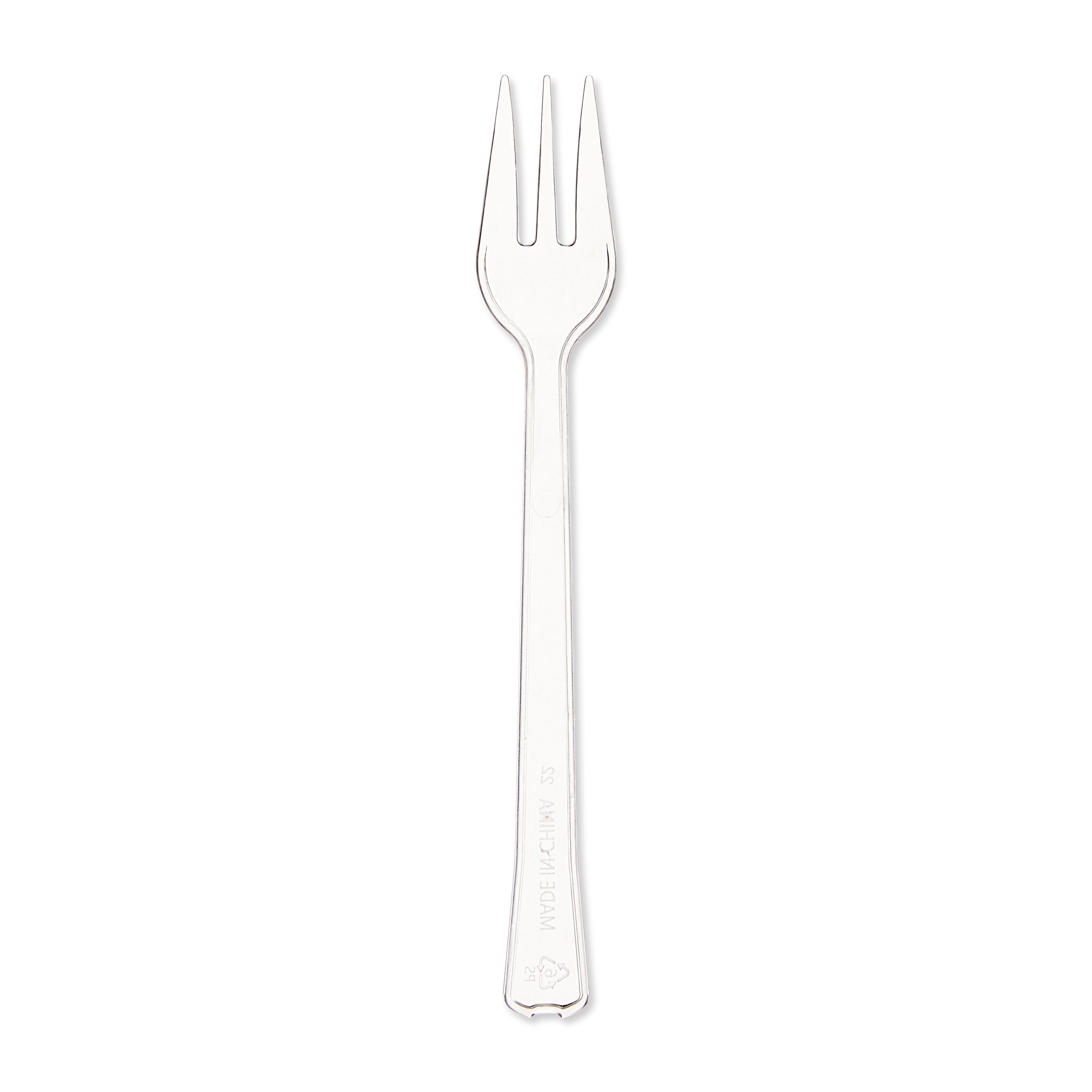 48 Count, 4.1 IN Clear Disposable Plastic Cocktail Forks, by Way To Celebrate