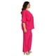 thumbnail image 2 of Conjunto de lino Roman Fashion Talla Extra 4312 Fiusha fucsia 38, 2 of 6