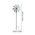 thumbnail image 2 of FOMIYES Lawn Windmill 1Set Iron Metal Rotation for Homeowners Park Scene Decor 42X13.2X2in, 2 of 8