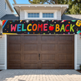 thumbnail image 4 of Colorful Welcome Back Banner with School Supplies Elements Backdrop Background Party Decorations for School Reopening Events Classroom Parties Student Gatherings, 4 of 7