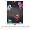 Among_Us Plush Throw Blanket Measures 30"x40" Kids Super Soft