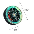 thumbnail image 3 of Clip de Ventilation de Voiture Diffuseur d'Aromathérapie Design à Roue Rotative Désodorisant en Plastique Abs avec Tranches Parfumées pour Décoration Intérieure de Voiture et Élimination des Odeurs Longue Durée, 3 of 5