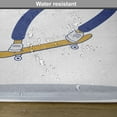 thumbnail image 6 of Ambesonne Indie Place Mats Set of 4, Cool Hipster Skater Urban, Standard Size, Pale Coffee Blue White, 6 of 6