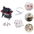 thumbnail image 3 of 1 Set Mini Sewing Machine Miniature House Sewing Machine and Accessories Dollhouse Accessories, 3 of 6