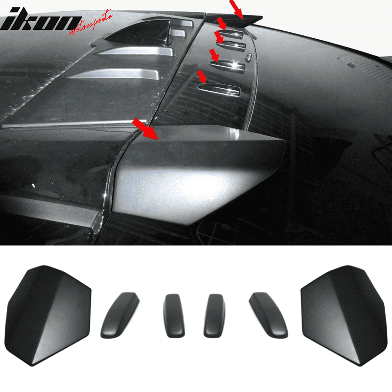 Fits 17 18 Honda Civic Hatchback 5dr Style Abs Roof Spoiler V Style Wing Walmart Com Walmart Com