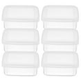 thumbnail image 1 of MasteelfCA 6pcs Refrigerator Organizer Bin Small Preservation Box Dough Proofing Box Meat Storage Box, 1 of 7