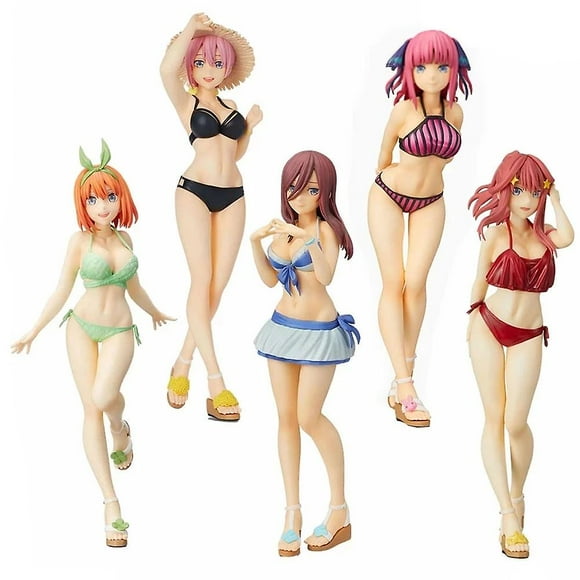 Nakano Nino Figure The Quintessential Quintuplets Sexy Swimsuit Classic Cute Anime Character Decoration 20cm Pvc Action Toy