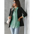 thumbnail image 3 of Charmo Women's Striped Button Down Blouses Casual Long Sleeve Shirts, 3 of 7
