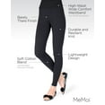 thumbnail image 3 of MeMoi Women's Comfort Cotton Blend Lightweight Leggings - Womens - Female (Medium/Large, Dark Gray Heather), 3 of 7