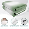 thumbnail image 4 of Twin Quilt Set 68''x86'', Sage Green White Ombre Lightweight Bedspread Coverlet Set with 2 Pillow Shams, Modern Abstract Art Farmhouse Gradient Breathable All Season Quilt Bedding for Dorm/Bedroom, 4 of 9