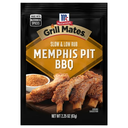 UPC 052100018027 product image for McCormick Grill Mates Slow & Low Memphis Pit BBQ Rub  2.25 oz Mixed Spices & Sea | upcitemdb.com