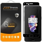(2 Pack) Supershieldz Designed for OnePlus 5 Tempered Glass Screen Protector, (Full Screen Coverage) 0.33mm, Anti