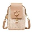 thumbnail image 2 of TanSiDing Straw Woven Crossbody Phone Bag for Women, Cute Cats Mini Purse with Adjustable Strap, Large Capacity Travel Handbag for Beach Summer Shopping Daily Use, 2 of 6