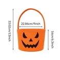 thumbnail image 6 of Teenyyou Halloween Basket, Bucket Pumpkin, Orange, 1 Pack | Cotton Rope Woven with Cute Face, Trick or Treat Candy Storage, Sturdy Handle, Halloween Party Favor and Decoration, 6 of 6
