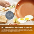 thumbnail image 5 of Gotham Steel 8-Piece Kitchen Set with Non-Stick Ti-Cerama Copper Coating by Chef Daniel Green - Includes Skillets, Fry Pans, Stock Pots and Sauce Pan, 5 of 10