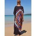 thumbnail image 4 of Sunforyou Kaftan Dresses for Women Plus Size Swimsuit Cover up Caftans Vneck Moo moo Dresses Loose Loungewear, 4 of 5
