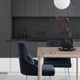 thumbnail image 3 of Foredo Velvet Dining Chairs, Modern Upholstered Dining Chairs with Pillow and Metal Legs, Tufted Side Chairs for Living Dining Room, Dark Blue, 3 of 9