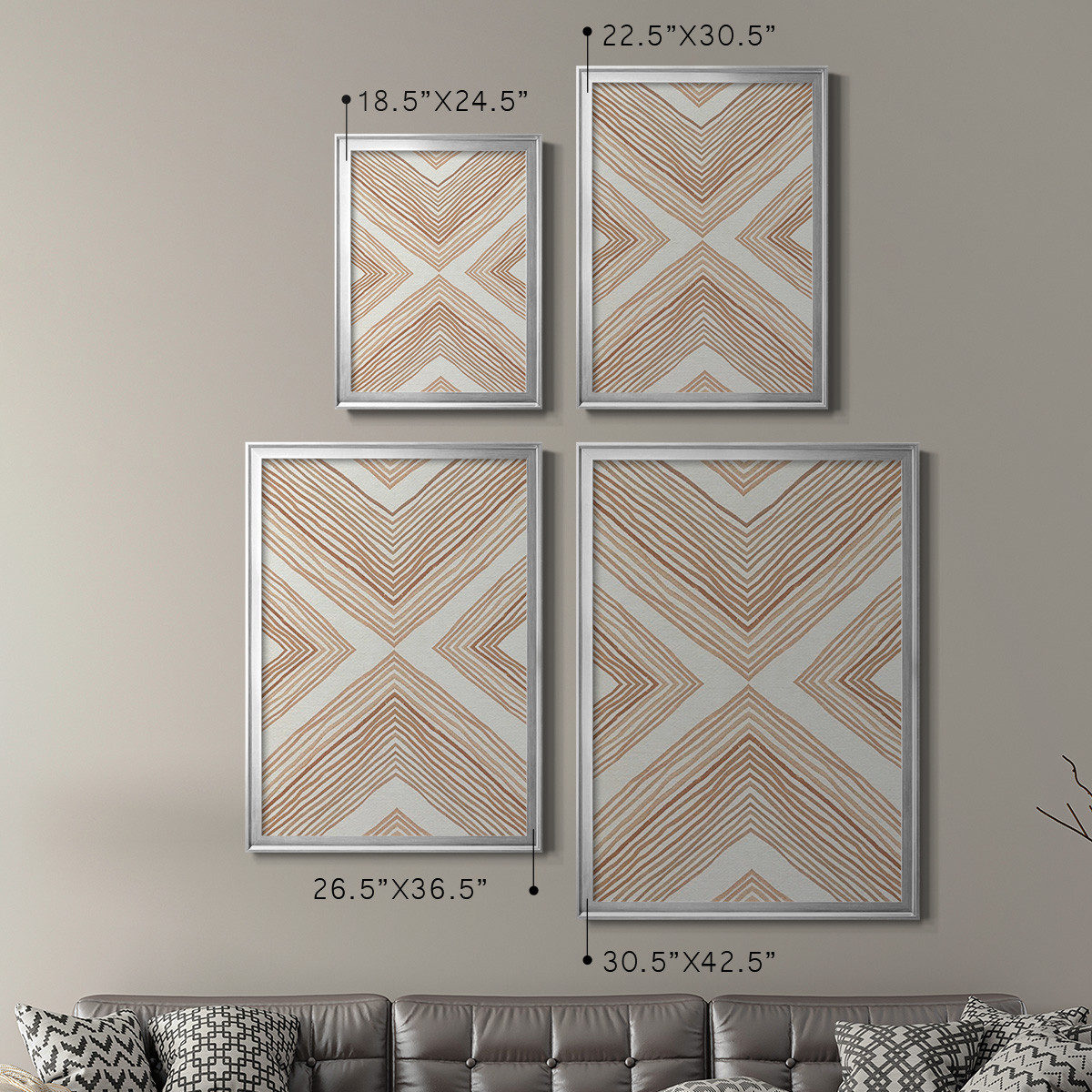 Diametric Clementine II Premium Framed Print, in Gold, Black, or Silver - Ready to Hang