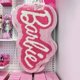 thumbnail image 5 of Alfombra flocada rosa con letras de Barbie, decoración para dormitorio, mesita de noche, baño, antideslizante, para sala de estar, puerta de entrada, juguetes, 5 of 5