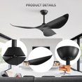thumbnail image 3 of Sofucor 38 Inch Wood Ceiling Fan with Reverse Airflow Remote Control For Living Room Bedroom Dining Room(No Light), 3 of 11